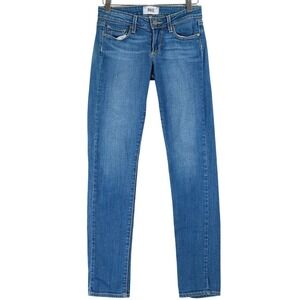 PAIGE Skyline Ankle Peg Womens Jeans Medium Wash Size 24 Stretch Slim Fit